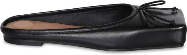Jacquemus Zwarte Ballerina Schoenen Elegant Leer Black Dames