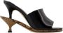 Jacquemus Sandalen Les Doubles Mules Sandals Leather Black in zwart - Thumbnail 10