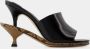 Jacquemus Sandalen Les Doubles Mules Sandals Leather Black in zwart - Thumbnail 6