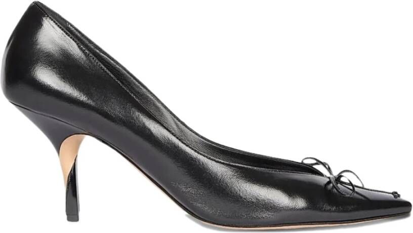 Jacquemus Zwarte leren schoenen met hak