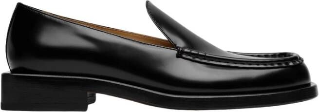 Jacquemus Zwarte Platte Leren Schoenen
