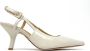 Janet & Janet Beige Lakleren Slingback Sandalen - Thumbnail 1