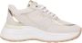 Janet & Janet Beige Gouden Leren Sneakers Lux Style - Thumbnail 1
