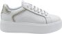 Janet & Janet Goud Witte Veterschoenen Elegante Stijl - Thumbnail 1