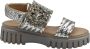 Janet & Janet Gouden Kant Sandalen - Thumbnail 1