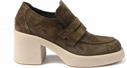 Janet & Janet Heeled Boots Bruin Dames