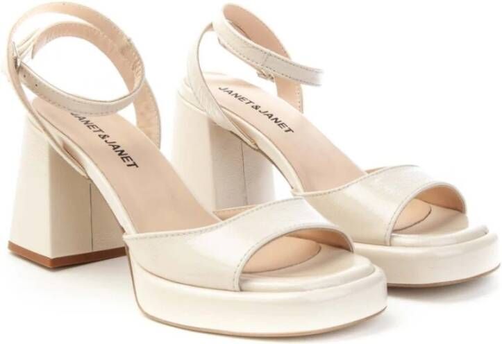 Janet & Janet High Heel Sandals White Dames