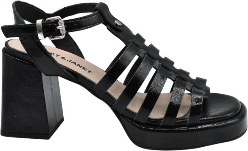 Janet & Janet High Heel Sandals Zwart Dames