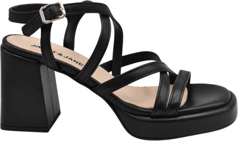 Janet & Janet High Heel Sandals Zwart Dames