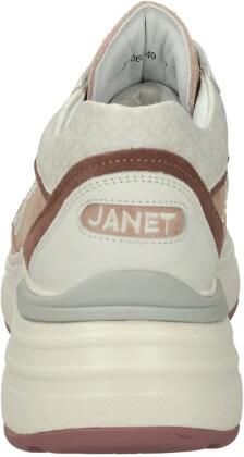 Janet & Janet Lage leren sneakers Multicolor Dames