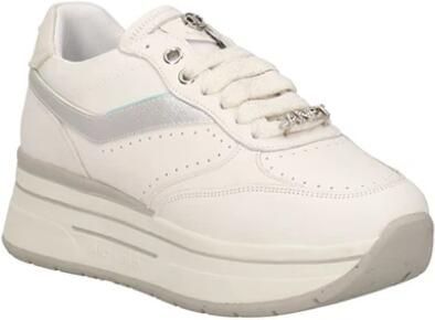 Janet & Janet Leren damesschoenen Wit Zilver