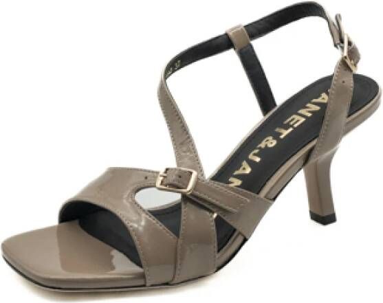 Janet & Janet Taupe Damesschoenen Hakken Ss25