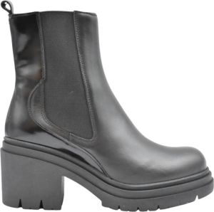 Janet & Janet Vrouwen & Schoenen doorzocht zwart aw22 Zwart Dames