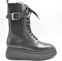 Janet & Janet Zwarte Veterschoenen voor Dames - Thumbnail 1
