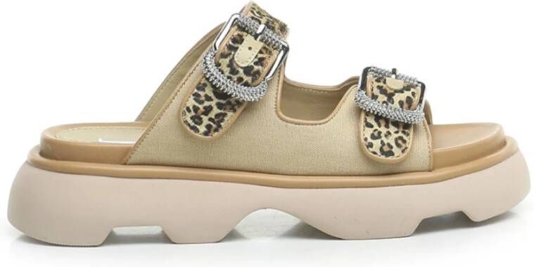 Jeannot Beige Dames Sandalen Stijlvol Ontwerp