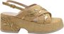Jeannot Beige Sleehak Sandalen voor Vrouwen - Thumbnail 1
