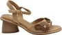Jeannot Beige Veterschoenen met Bloemmotief - Thumbnail 1