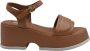 Jeannot Bruin Leren Vetersandalen - Thumbnail 1