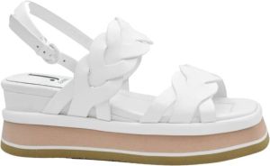Jeannot Flat Sandals Wit Dames
