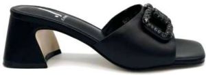 Jeannot Flat Sandals Zwart Dames
