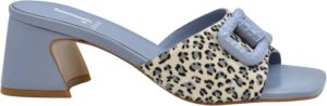 Jeannot Heeled Mules Blauw Dames