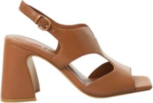 Jeannot Heeled Mules Bruin Dames