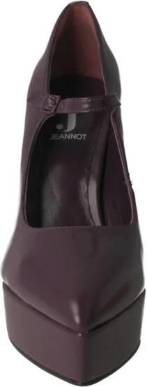 Jeannot Paarse Leren Damesschoen met Verstelbare Enkelband Paars Dames - Foto 2