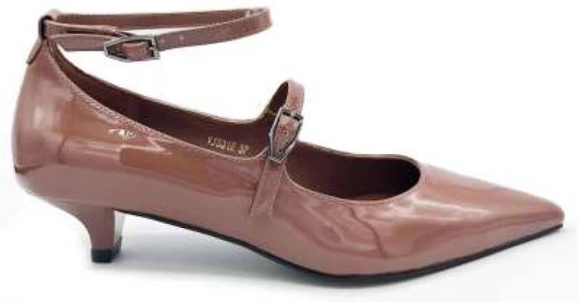 Jeannot Moka Mousse Lakleren Pumps