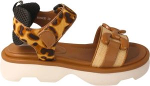 Jeannot Platte sandalen Bruin Dames