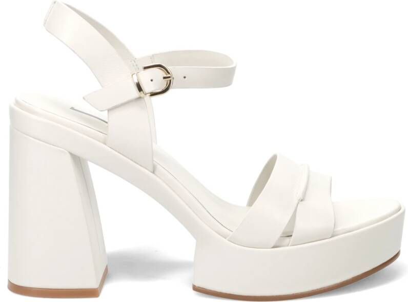 Jeannot Witte Geometrische Sandalen White Dames