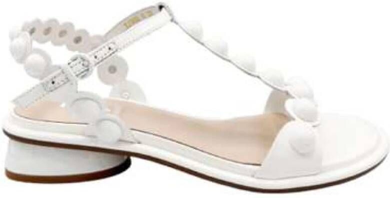 Jeannot Witte Lakleren Sandalen
