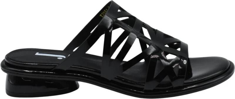 Jeannot Zwarte Veterschoenen Elegant Stijlvol