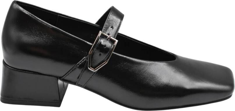 Jeannot Zwarte Veterschoenen voor Vrouwen