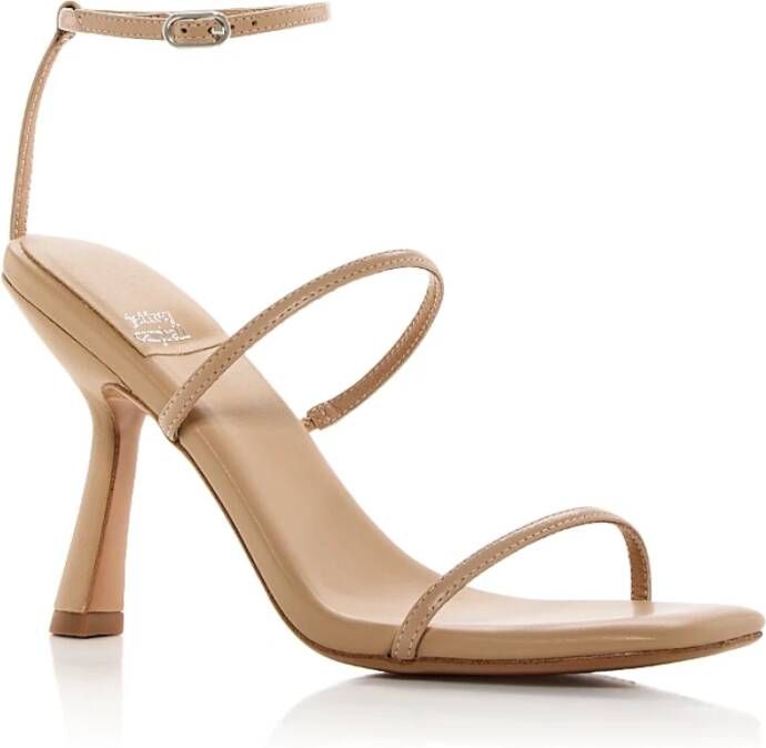 Jeffrey Campbell Beige Satijnen Sandalen