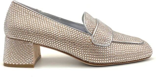 Jeffrey Campbell Beige Zilver Stijlvolle Sneakers