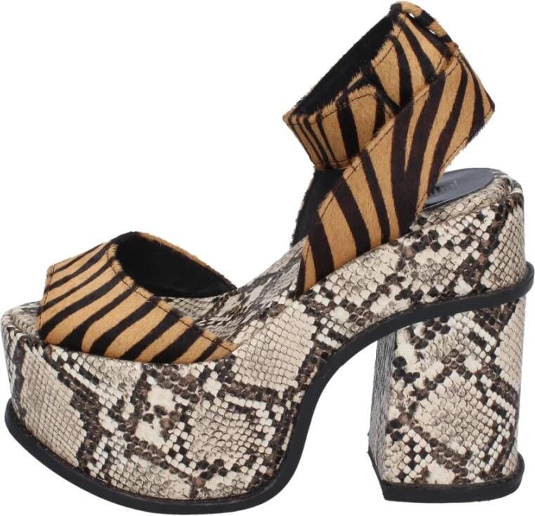 Jeffrey Campbell Dames Sandalen van Kalfshaar Multicolor Dames