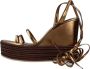 Jeffrey Campbell Gelaagde Wig Sandalen Brown Dames - Thumbnail 2