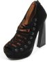 Jeffrey Campbell Honora Zwarte Suède Pumps - Thumbnail 1