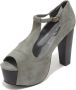 Jeffrey Campbell Houten Hak Sandalen in Vintage Stijl - Thumbnail 1