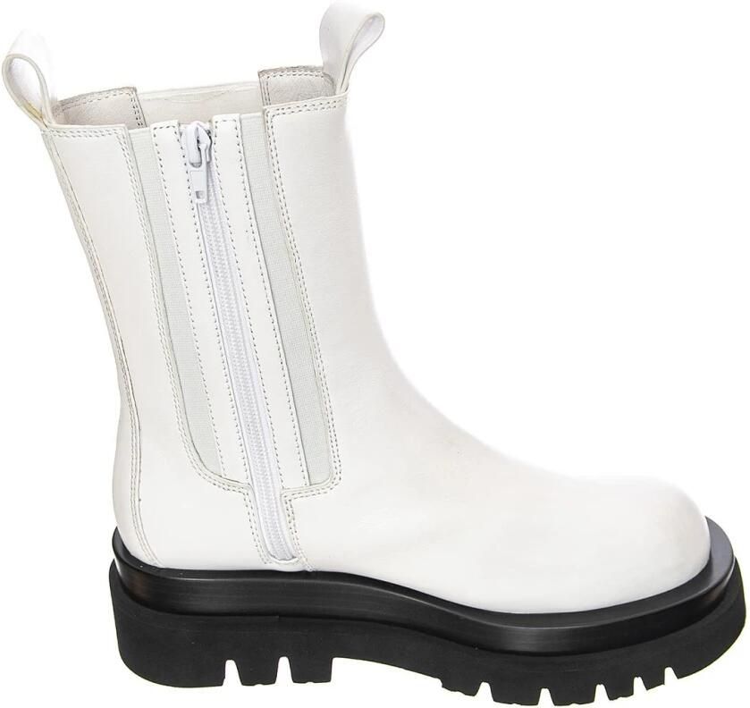 Jeffrey Campbell Laarzen 'Womens Tanked Ice White Boots' wit