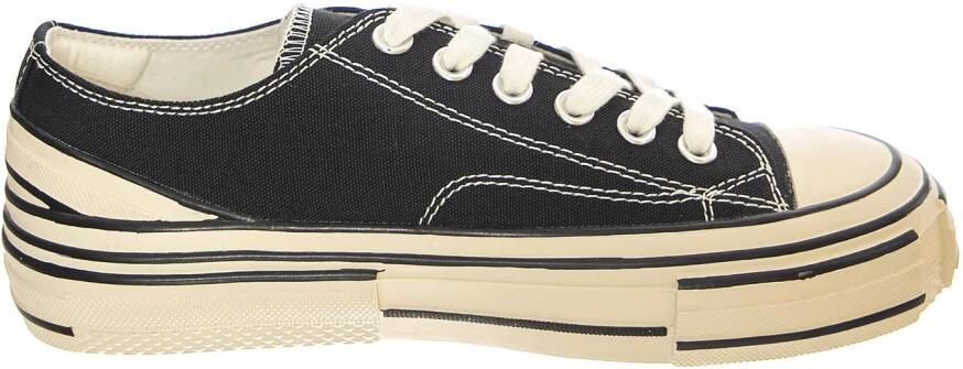 Jeffrey Campbell Sportieve veterschoen 'JC Play Endorphin Canvas Black Shoes' zwart