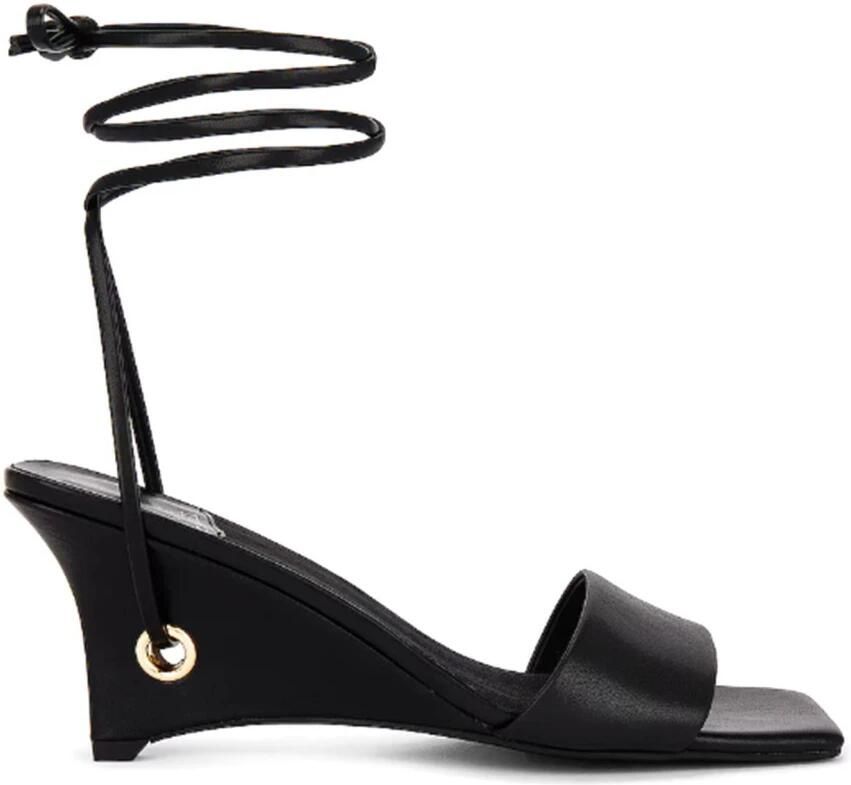 Jeffrey Campbell Sandalen met riem 'READY' zwart