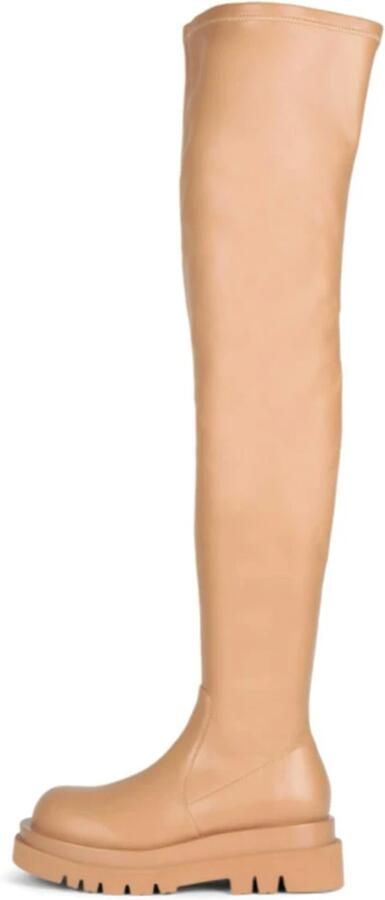 Jeffrey Campbell Laarzen 'Womens Tanked-Ok Beige Natural Boots' beige