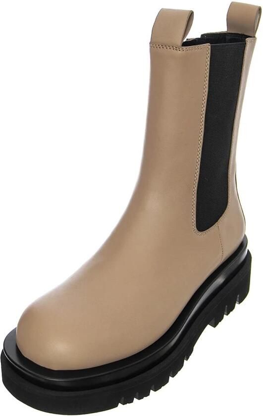 Jeffrey Campbell Laarzen 'Womens Tanked Dark Nude Boots' beige