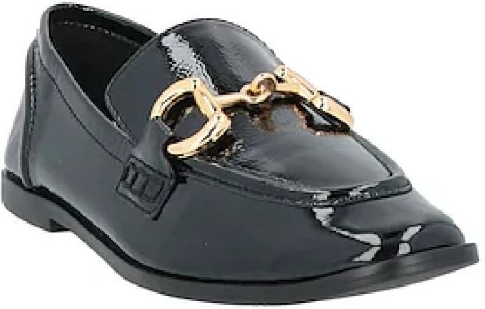 Jeffrey Campbell Zwarte platte schoenen Vernice Morsetto