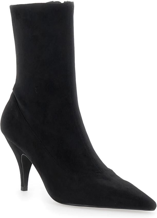 Jeffrey Campbell Zwarte Suède Laarzen Looker Stijl