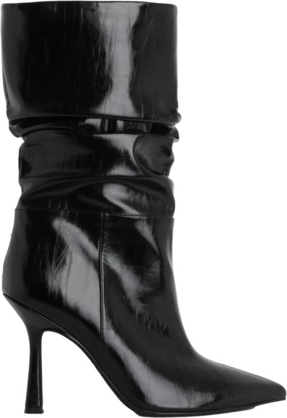 Jeffrey Campbell Klassieke zwarte hoge hak laarzen Zwart Dames