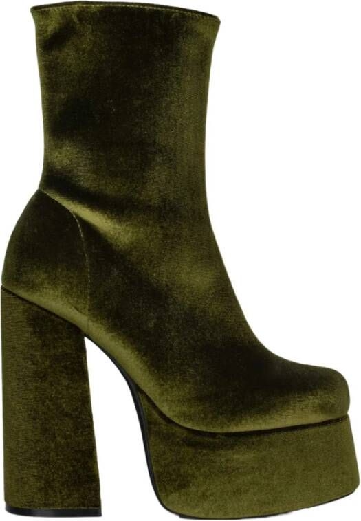 Jeffrey Campbell Laarzen met hak Groen Dames