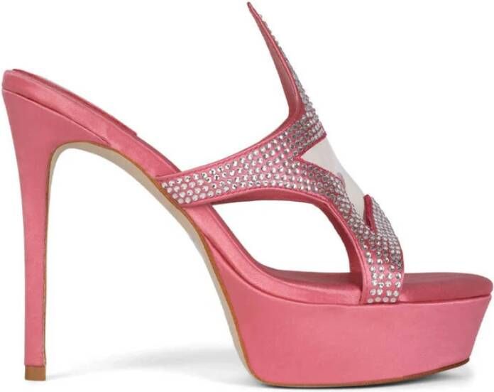 Jeffrey Campbell Modieuze Pink-Silver Plateau Schoenen