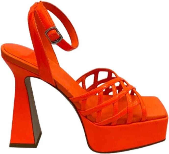 Jeffrey Campbell Oranje Modest Mode Schoenen